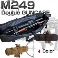 M249 Tactical Gun Bag Large Capacity Hunting Shooting Gun Case Protective Foam Pad Airsoft Double Rifles Carry Shoulder Bag