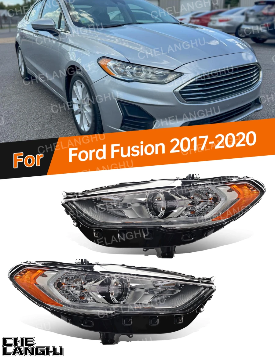 

For Ford Fusion US Version 2017 2018 2019 2020 Car Accessories Front LED HeadLight DRL HeadLamp Turn Signal FO2502350 HS7Z13008H