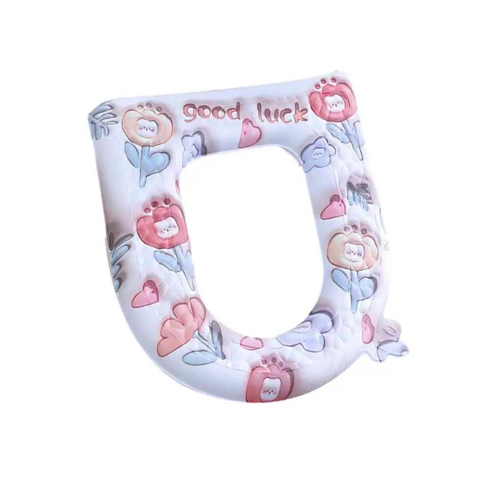 Waterproof Cartoon Pattern Toilet Seat Cover Hygienic All Season Design for Germ Free Bathroom Comfort Accessories R8K5