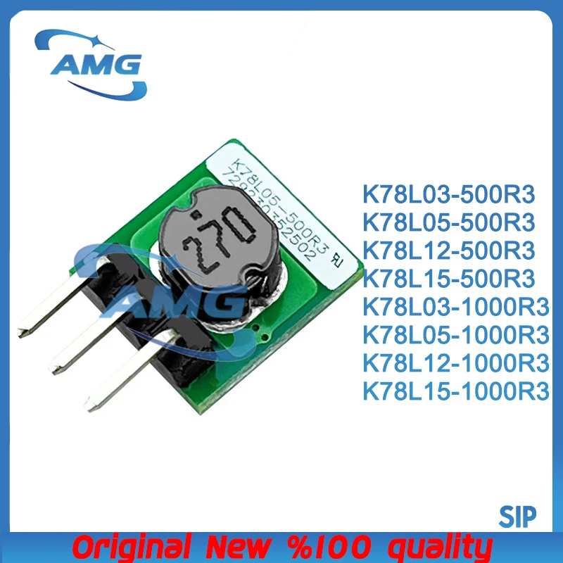 H.X.Y DC power module Non-isolated SIP package K78L15-1000R3 K78L12-1000R3 K78L05-1000R3 K78L03-1000R3 K78L15-500R3 K78L12-500R3