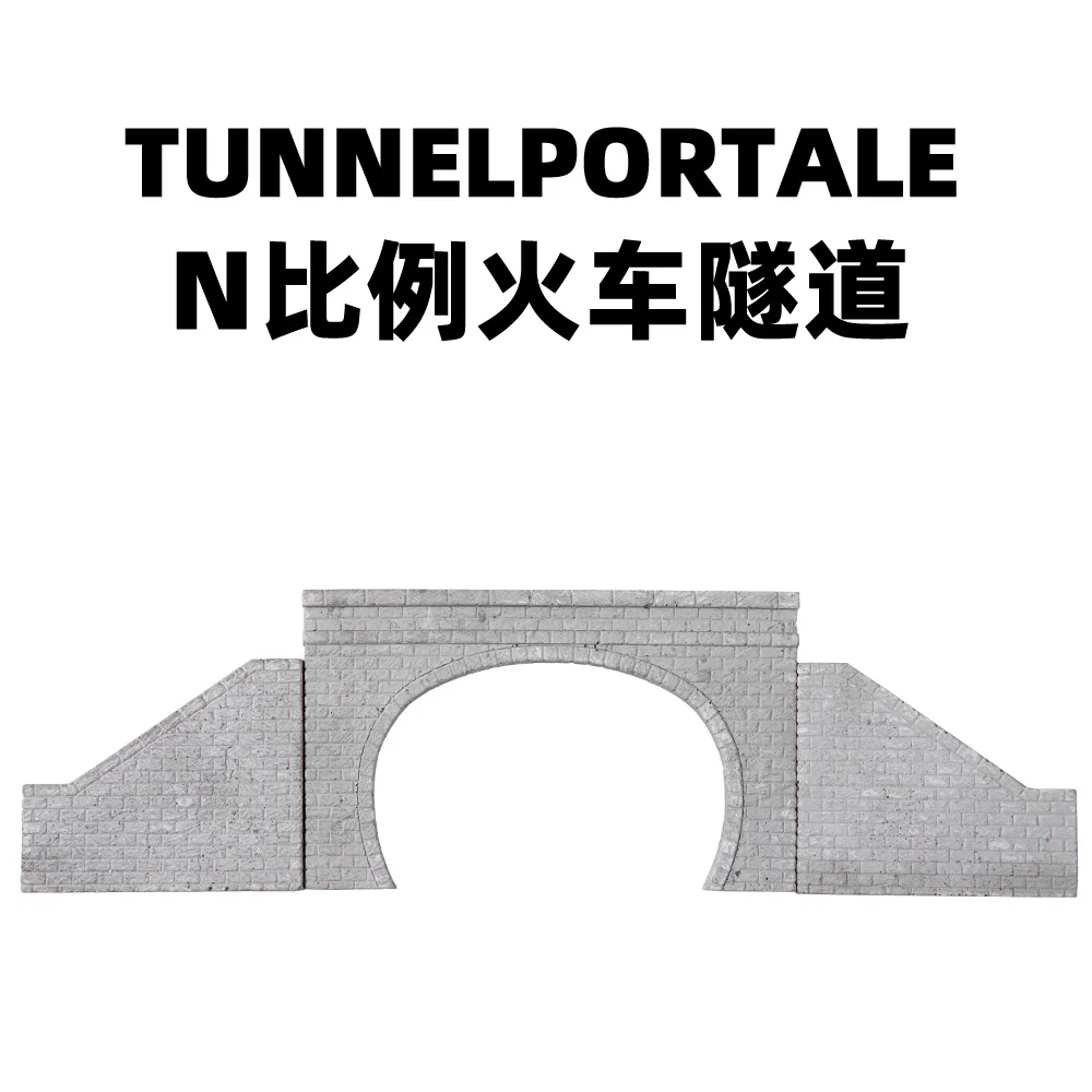 1 ชุด N Scale Miniature รถไฟอุโมงค์ 1:150 อุโมงค์พอร์ทัลอุโมงค์ Portale สําหรับรถไฟรถไฟ/Sandtable ภูมิทัศน์/Diorama