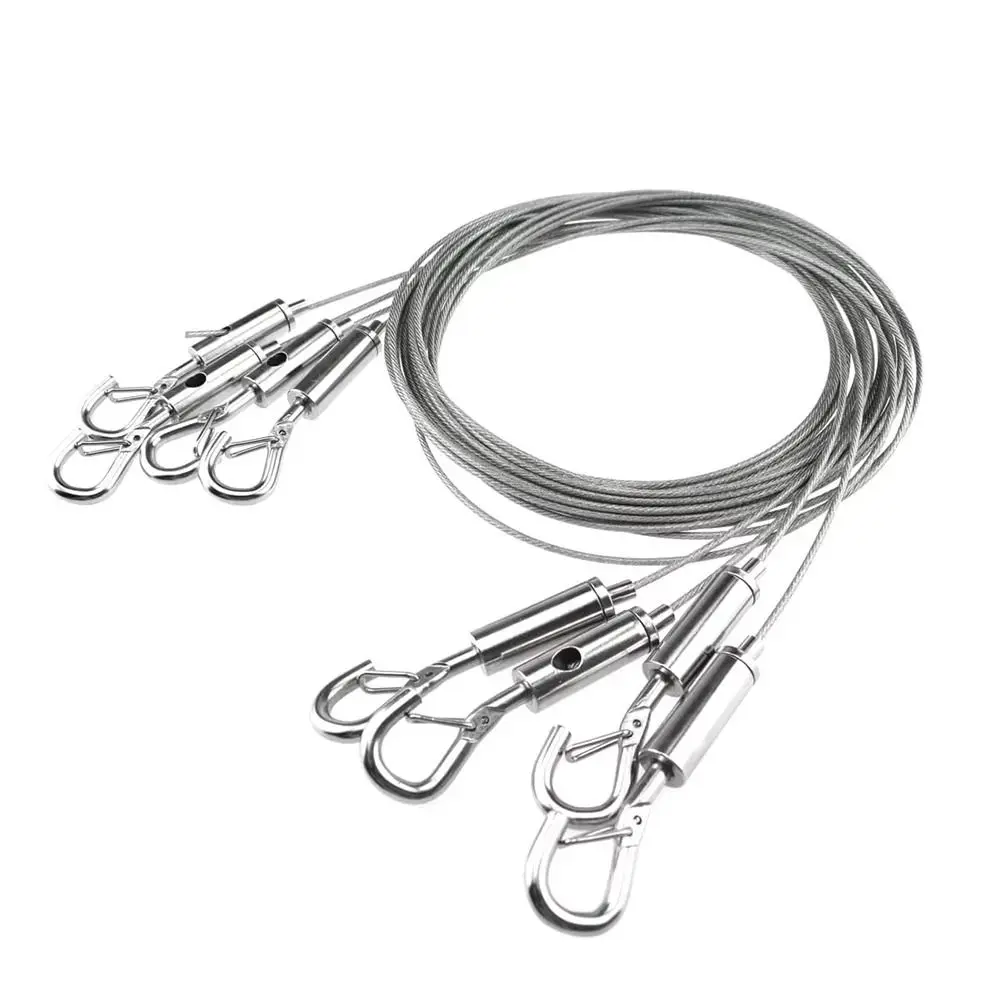 Nuevo tendedero retráctil automático ajustable de cable de acero inoxidable para colgar cuadros