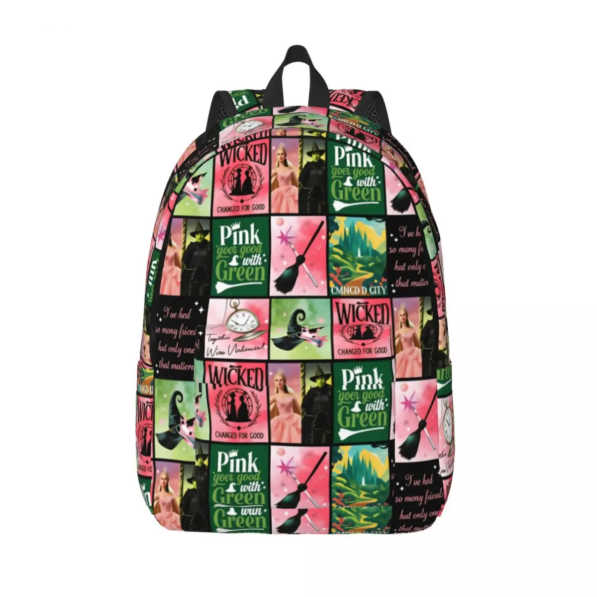

Wicked For Good for Teens Student School Book Bags Musical Movie Daypack Middle High College Travel
