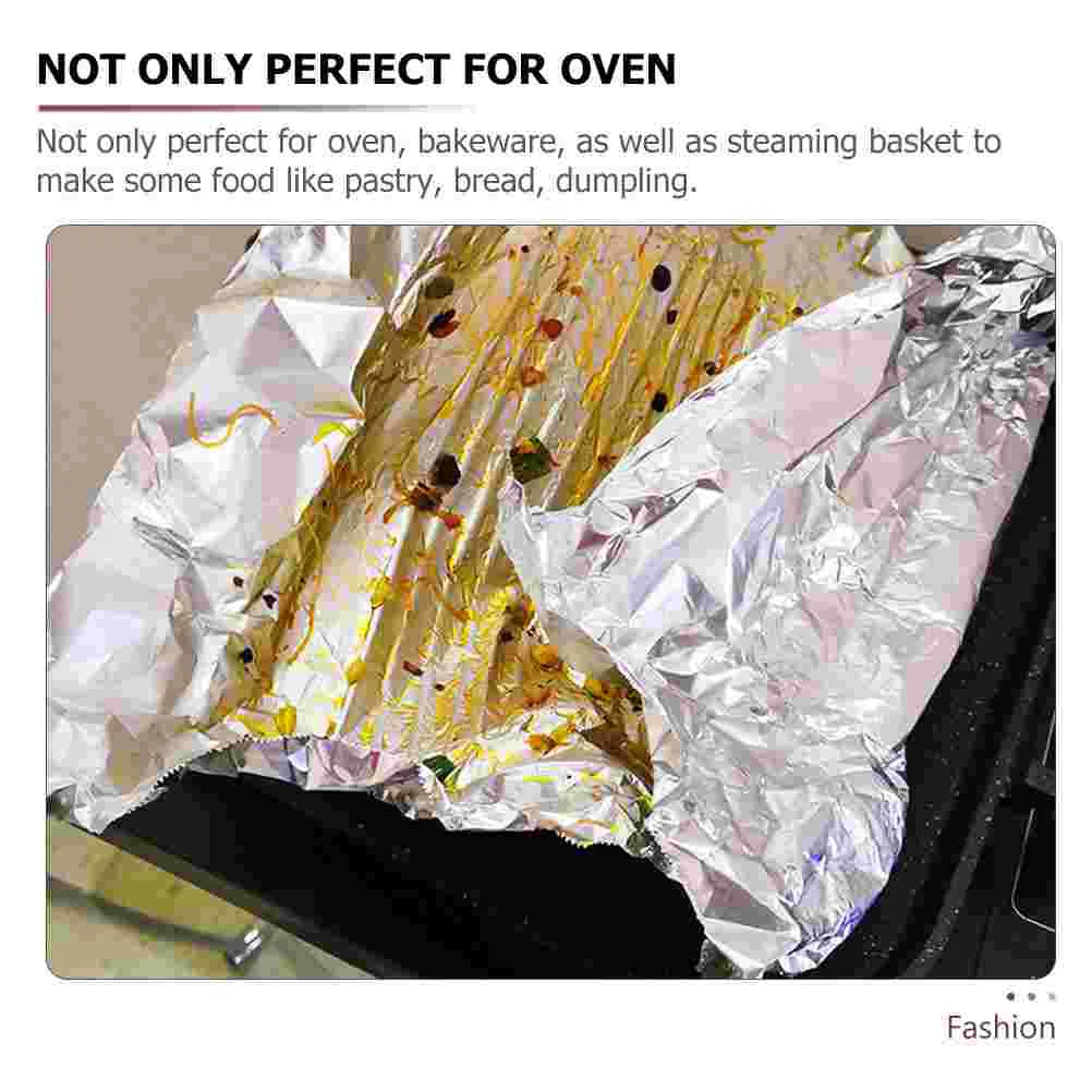 50 Sheets Tin Foil Slices Professional Convenient An Fittings Baking Paper Commercial Household Accessory Accessories for