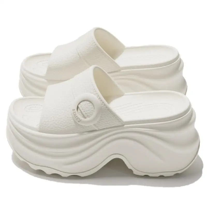 Chunky Plateau-Keilabsatz-Sandalen für Damen – Sommer 2026 – Leichte EVA-Strandsandalen mit dicker Sohle und Höhenerhöhung für Frauen – Detail 4