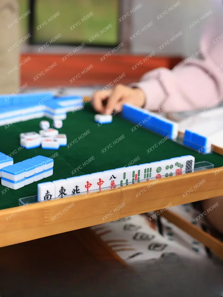 Small Mahjong Table Outdoor Camping Portable Hand Rub Sparrow Foldable Card Table Easy to Carry