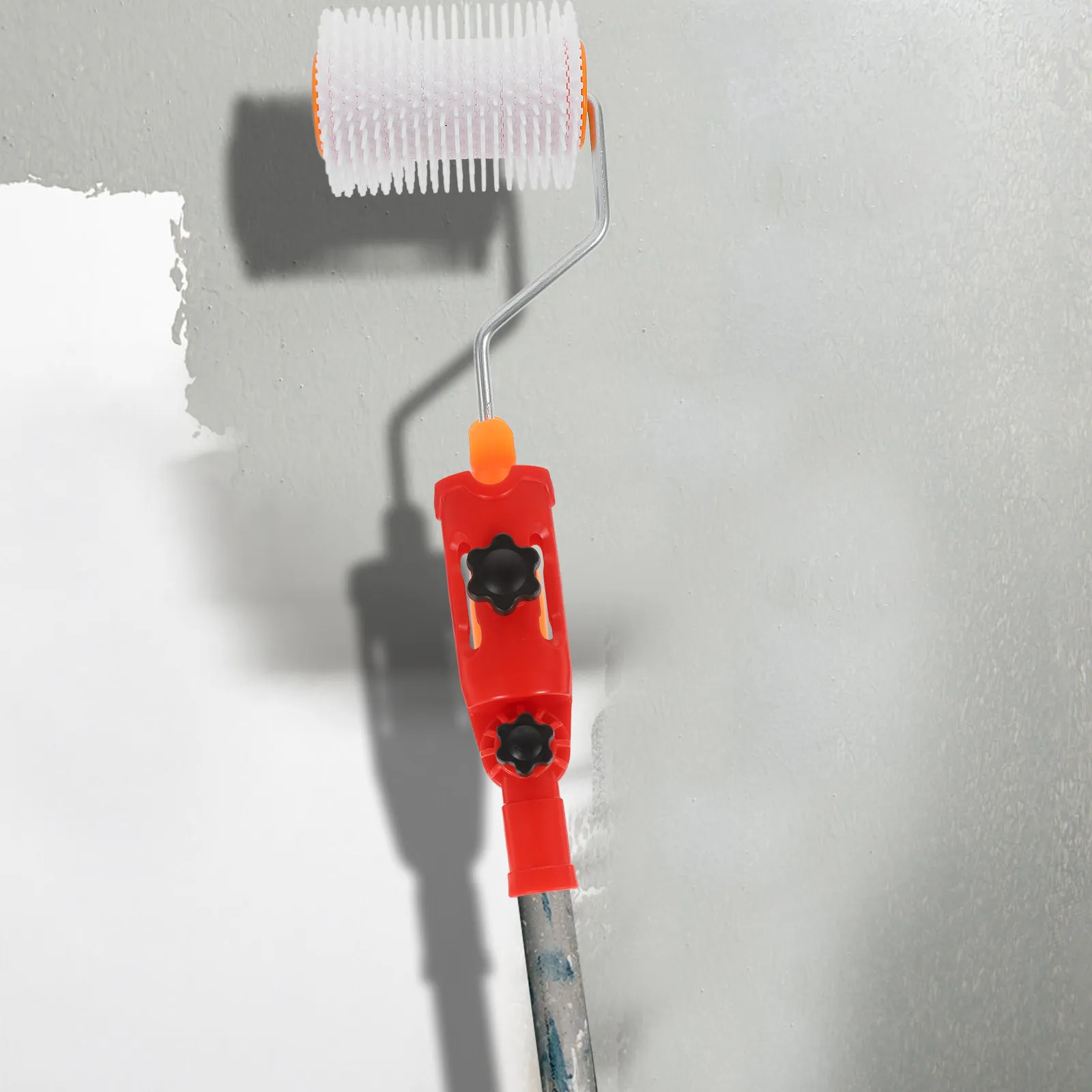 Universal Adjustable Paint Roller Extension Clamp with 360 Degree Rotation for High Ceilings Walls Corners Edges Painting