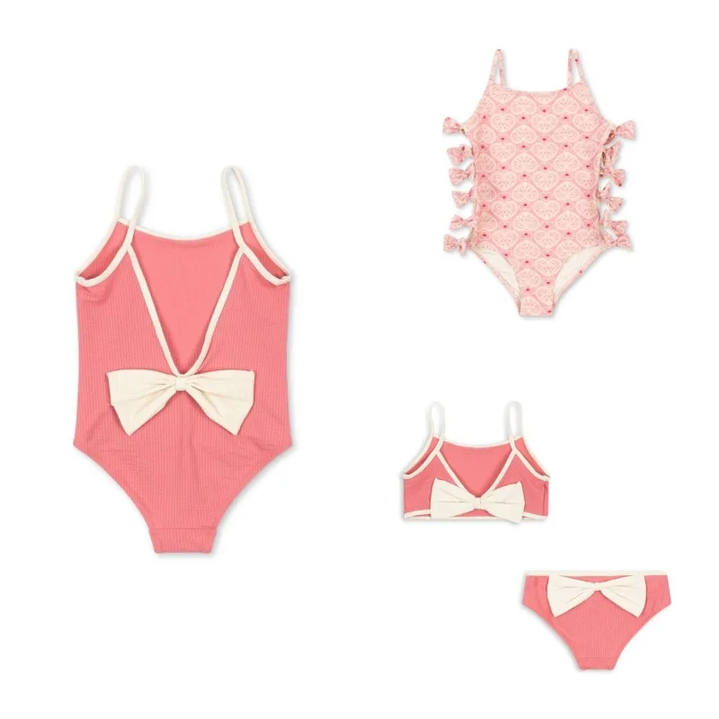 Bow Love Baby  Swimwear  Kids Vacation Sunscreen Swimsuits Girl Swimwears  Bikini Teen Swimsuit for Girls Bikinis Biquini Mayo