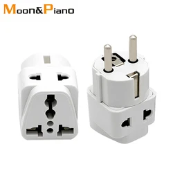 Multifunction EU German Conversion Plug To Universal French Russian Europe The Maldives Thailand Transform Plugs Travel Adapter