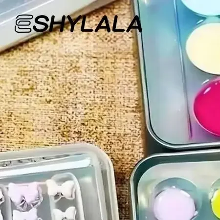 Tavolozza di colori per unghie ad alta trasparenza per nail art o tavolozza di smalti gel per miscelazione disegno piastra di vernice pad esposizione per manicure
