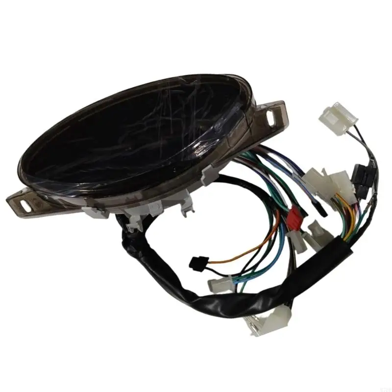 M76E Motorrad-Armaturenbrett-Ersatzgruppe mit LED-Digitalanzeigen, Kontrollleuchtenabschnitten, Kabelbaum und getönt – Detail 8