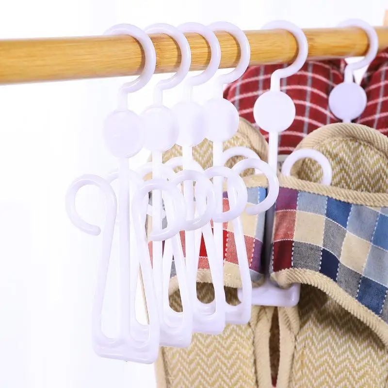 Thickened Plastic Shoe Hooks For Slippers Display Cotton Slippers Storage Organizer Modern Simple Style Rotatable Hooks