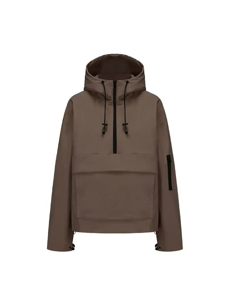 Neuer Damen-Freizeit-Sport-Trenchcoat Frühling Herbst Kapuzen-Parka Oberbekleidung Modischer Damen-Pullover Jumper Anzugjacke mit Reißverschluss – Detail 9
