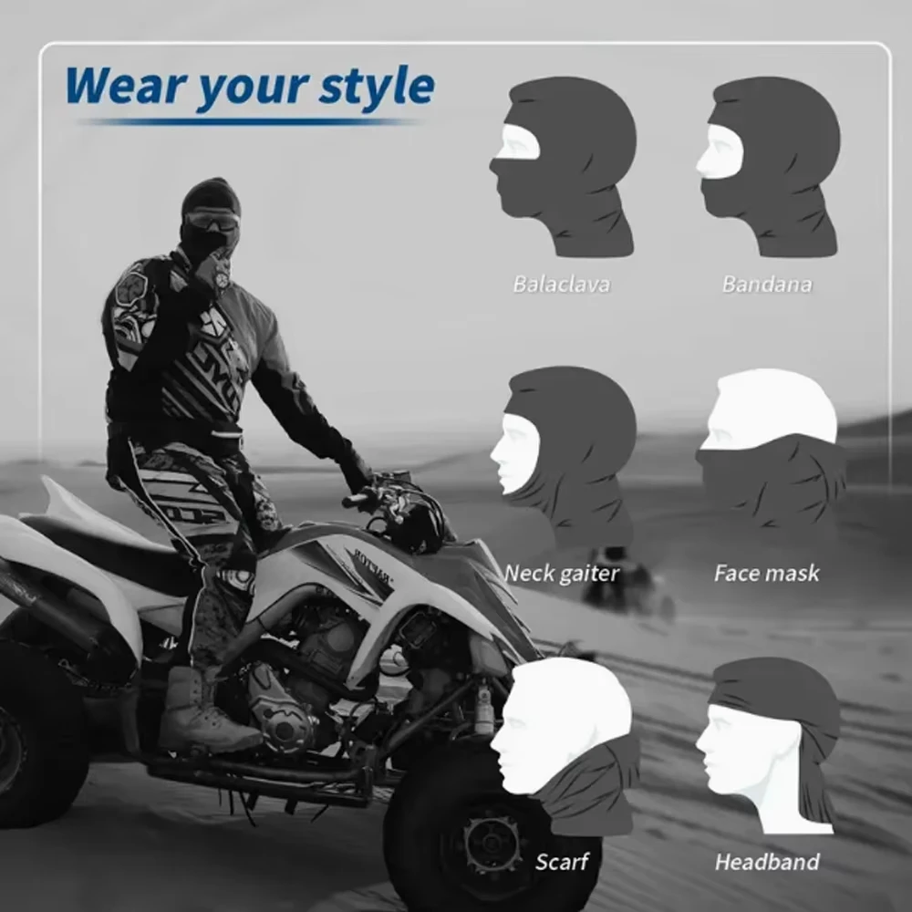 2 шт. Маска-балаклава с маской для шеи, модный принт, крутая кепка с полным покрытием для езды, подходит для велосипедов на открытом воздухе, мотоциклов