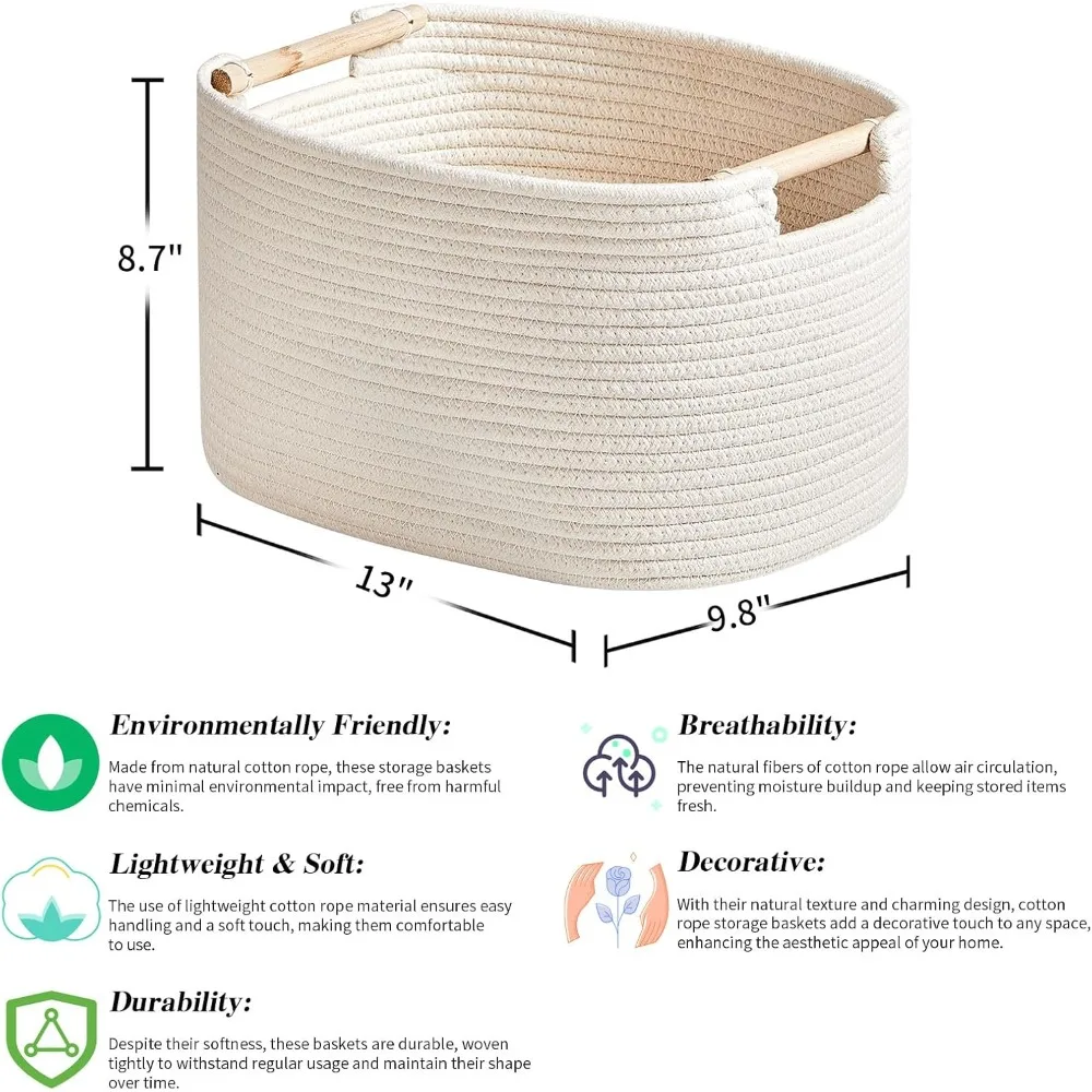 سلال تخزين الخزانة للألعاب وأدوات الأطفال - صناديق تنظيم مقاس 13 × 9.8 × 8.7