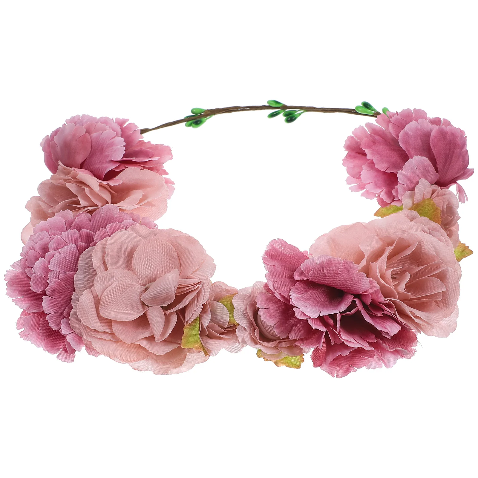 

Flower Wreath Headband Women Garland Crown Bridal Accessories Wedding Nonwovens Dresses Occasions Hair Decor