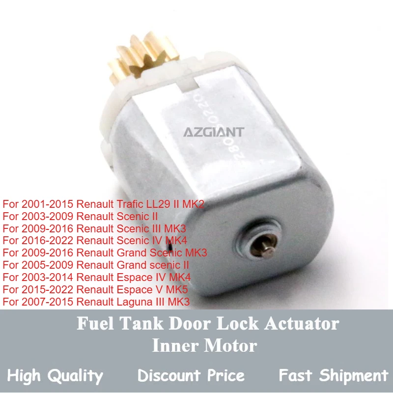 Azgigante tampa do tanque de combustível bloqueio do motor abridor de bloqueio para renault trafic ll29 ii scenic grand scenic espace laguna iii 82003057