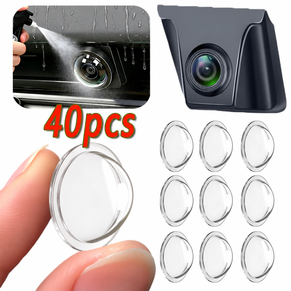 4-40PCS HD Universal Car Camera Lens Protector Rear View Backup Camera Cover 360° Camera Protection Anti Scratch SandWaterproof