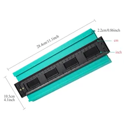 12/14/25/50cm Contour Gauge Plastic Profile Copy Contour Gauges Standard Wood Marking Tool Tiling Laminate Tiles Tool