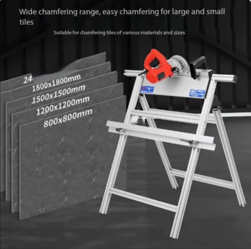 QJ-8601 Tile Chamfering Machine 48-Inch Multifunctional Ceramic Tile Chamfer Electric Foldable 43 Degree Stone Cutting Machine