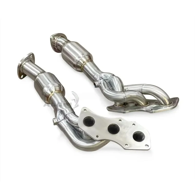 Stainless Steel Exhaust Manifold Collector MARK X 2.5 3.0 2006-2016 High-flow Downpipe Catalytic Converter Upgrade