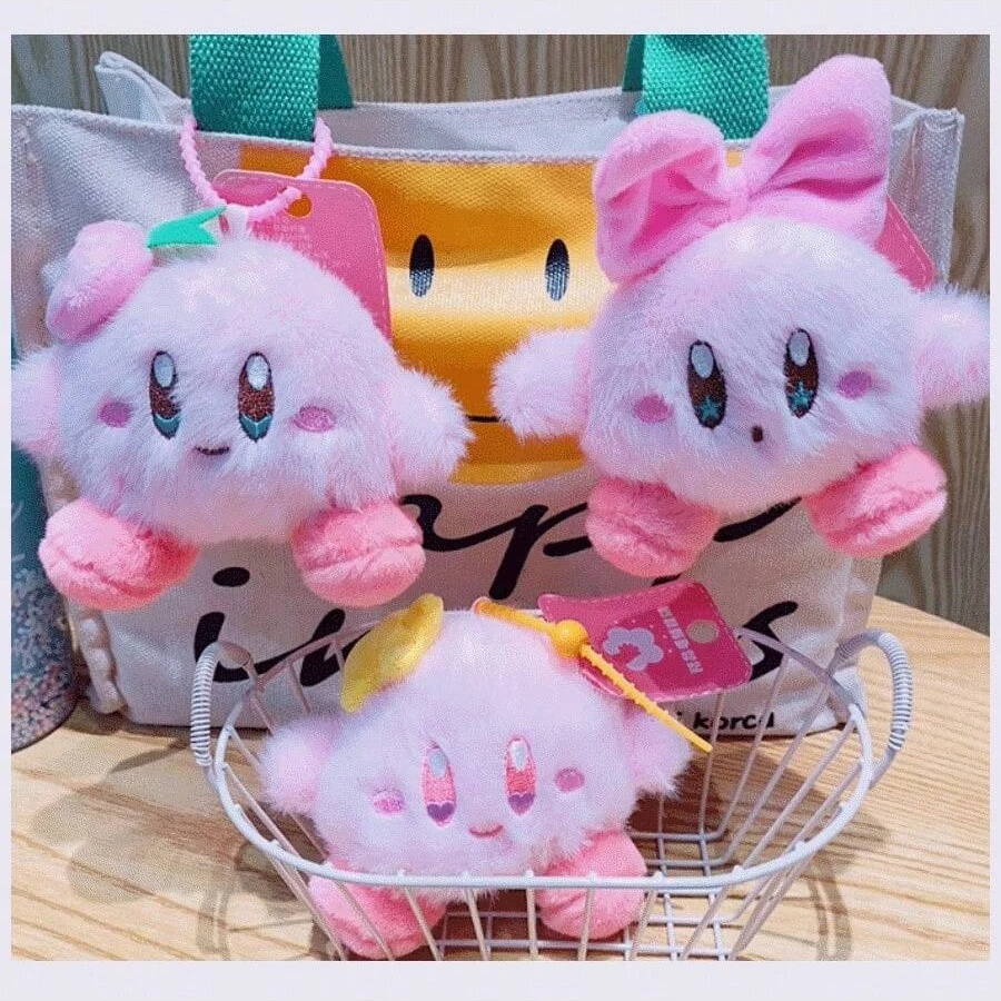 Colgante de peluche de alta calidad de Star Kirby, llavero, colgante para mochila. Estilo femenino, suave y lindo, exclusivo, regalo para novia