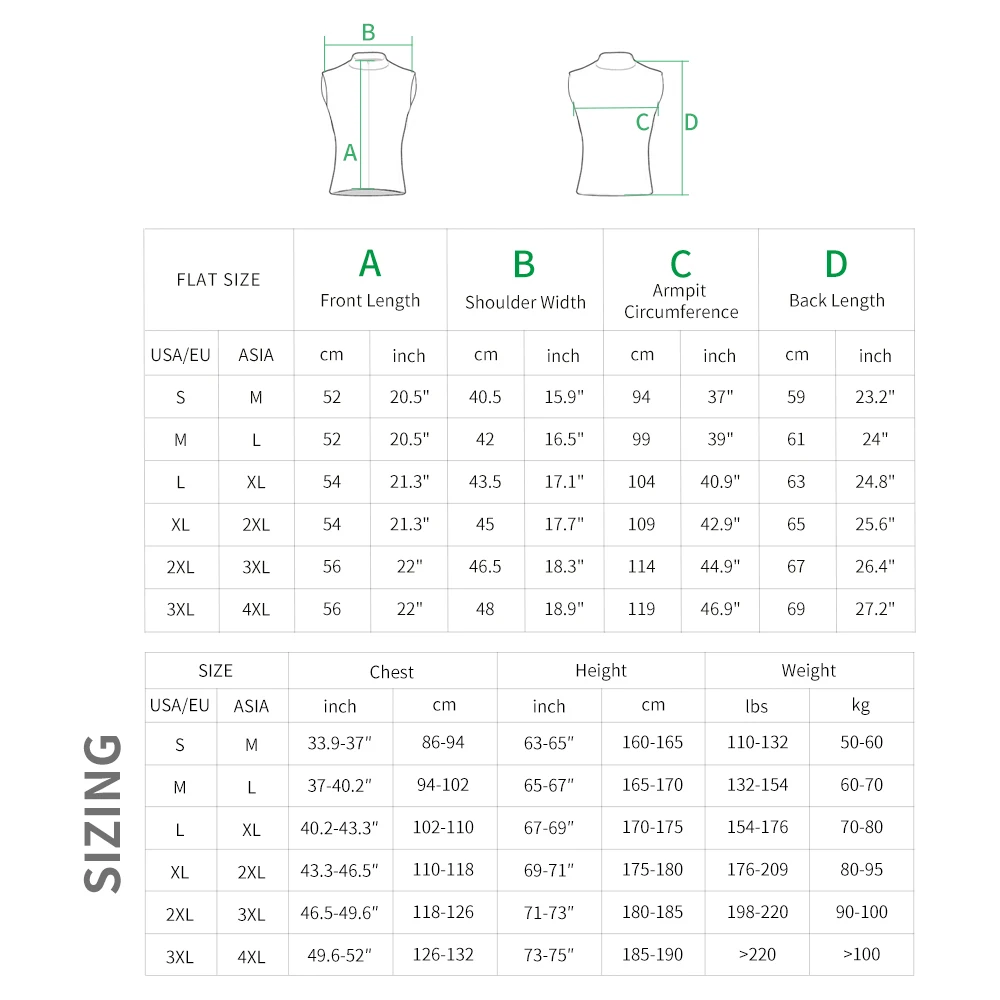 WOSAWE Men Winter Autumn Fleece Warm Bike Vest Outdoor Sports Cycling Vest Thermal Bicycle Waistcoat﻿ 2 Way Zippers