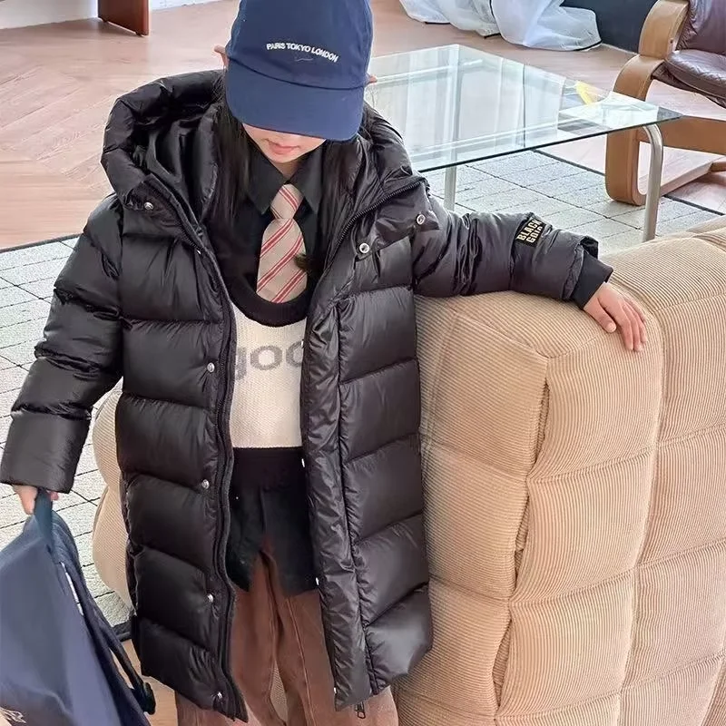 Children's Winter Down Cotton Jacket Boy and Girl Printing Flower Clothes Loose Korean Version Coat Thicken Warm Snowsuit 5-15Y