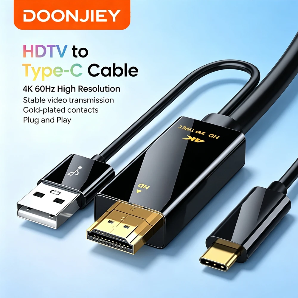 Cable HDMI a USB-C Activo DOON - Monitor Portable Usb reseña y precio