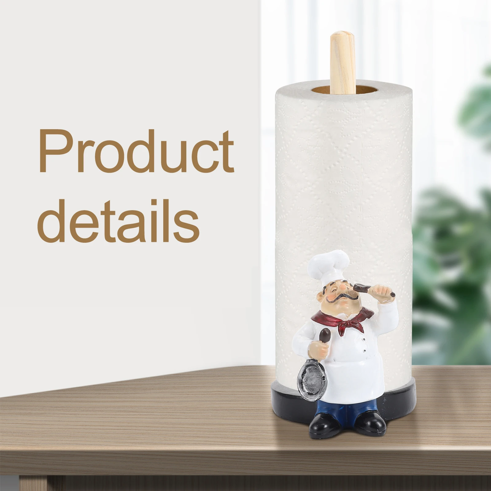 

Environmentally Friendly Synthetic Resin Wood Tissue Storage Holder Stand Creative Shape Natural Beauty For Kitchen Decor