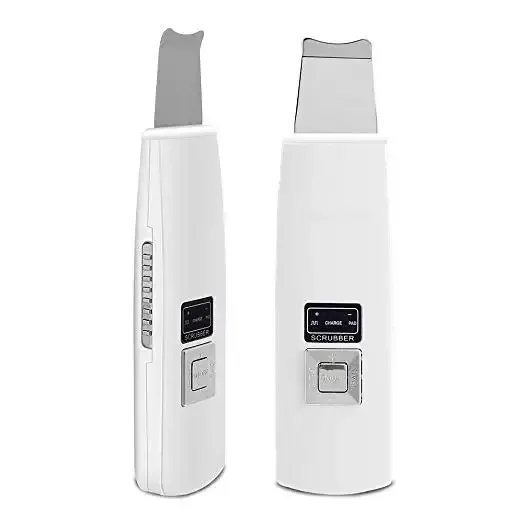 Raspador ultrasónico de piel, eliminador de limpieza facial profunda de poros, espinillas, espátula para el cuidado de la piel, limpiador de pala con masaje vibratorio