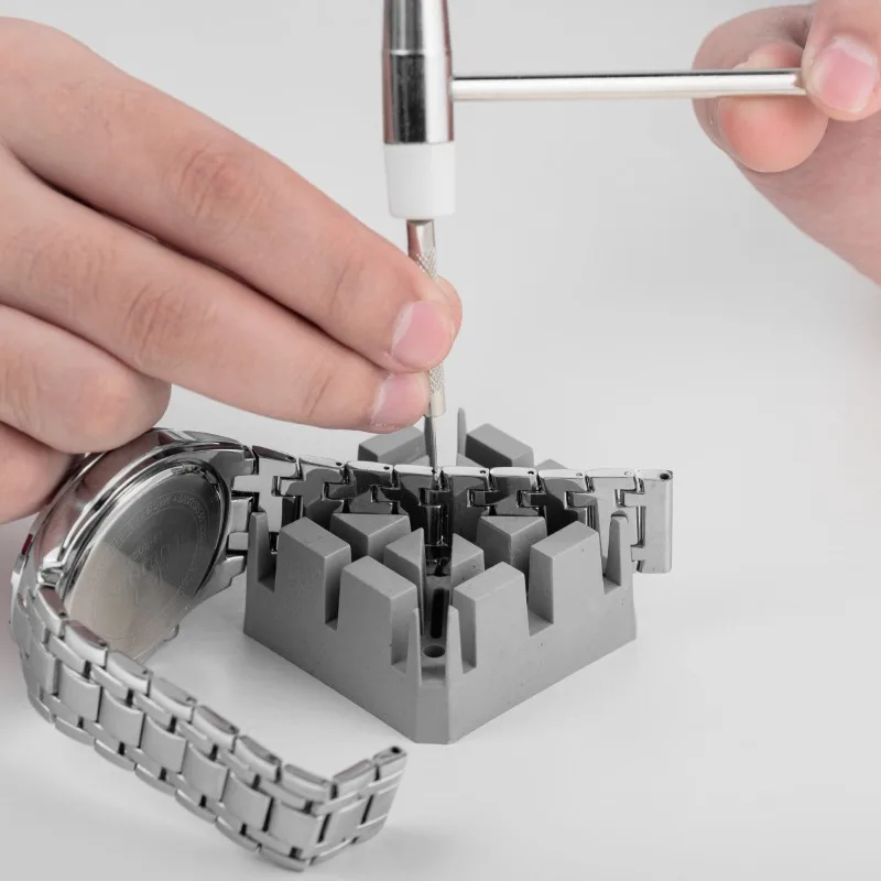 أدوات إصلاح الساعة، قم بإزالة براغي غطاء الساعة، وإزالة براغي الحزام، واستبدال قضيب توصيل الحزام، ومجموعة أدوات مكونة من 16 قطعة