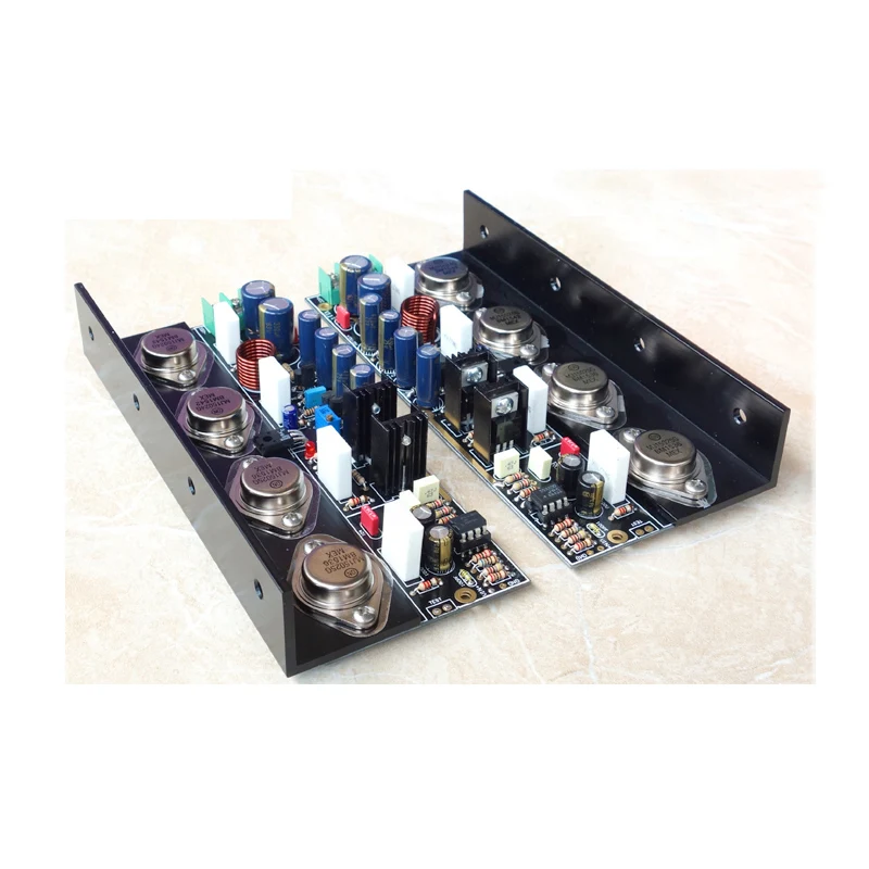 

Op amp driven 20W+20W DC pure class A power amplifier board DIY assembly kit audio power amplifier board