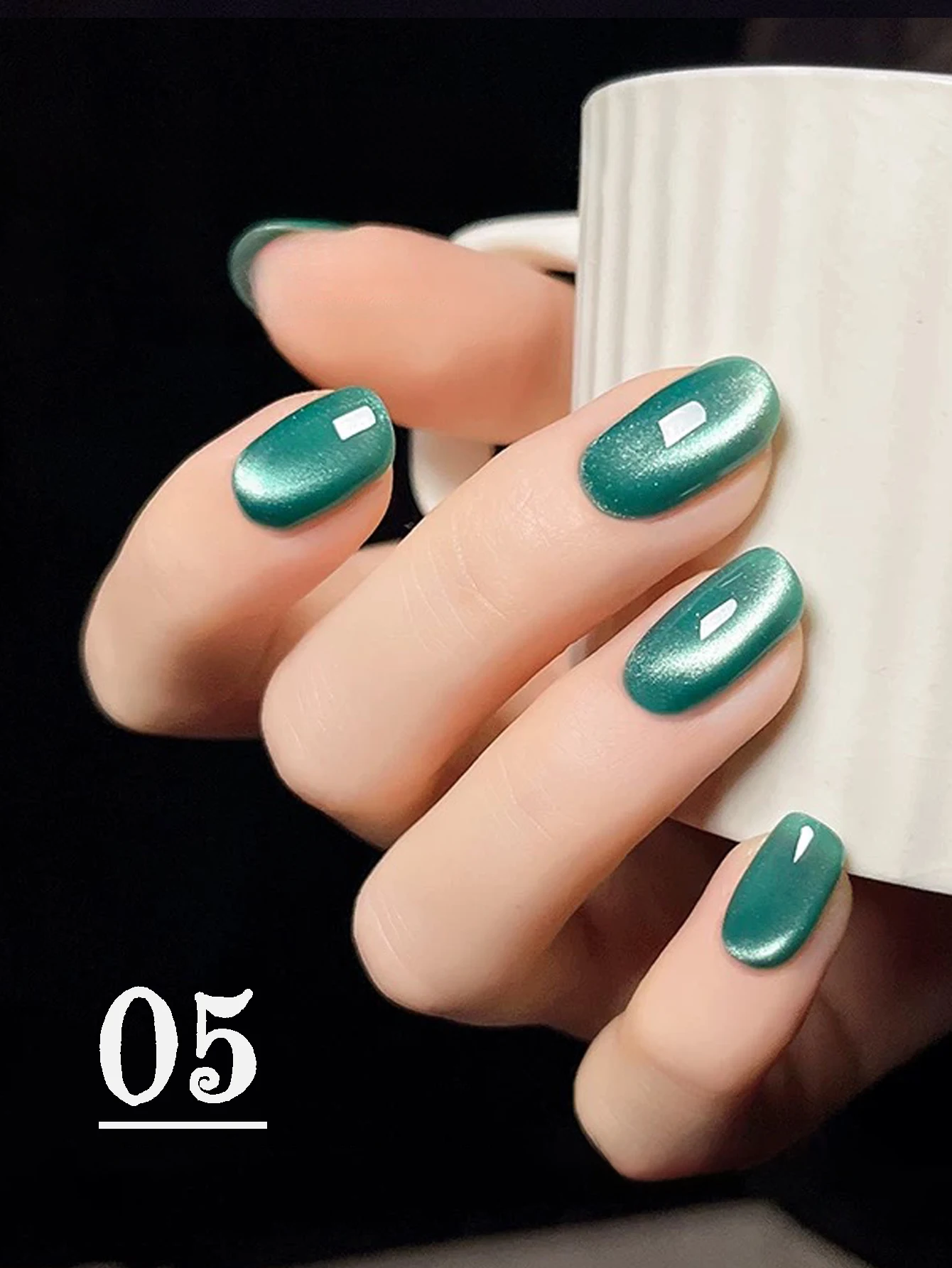 1pcs PSK Autumn Winter 6 Colors Maillard Series Caramel Light Bulb Whitening Cat Eye Gel Nail Polish Brown Nails Black Nails