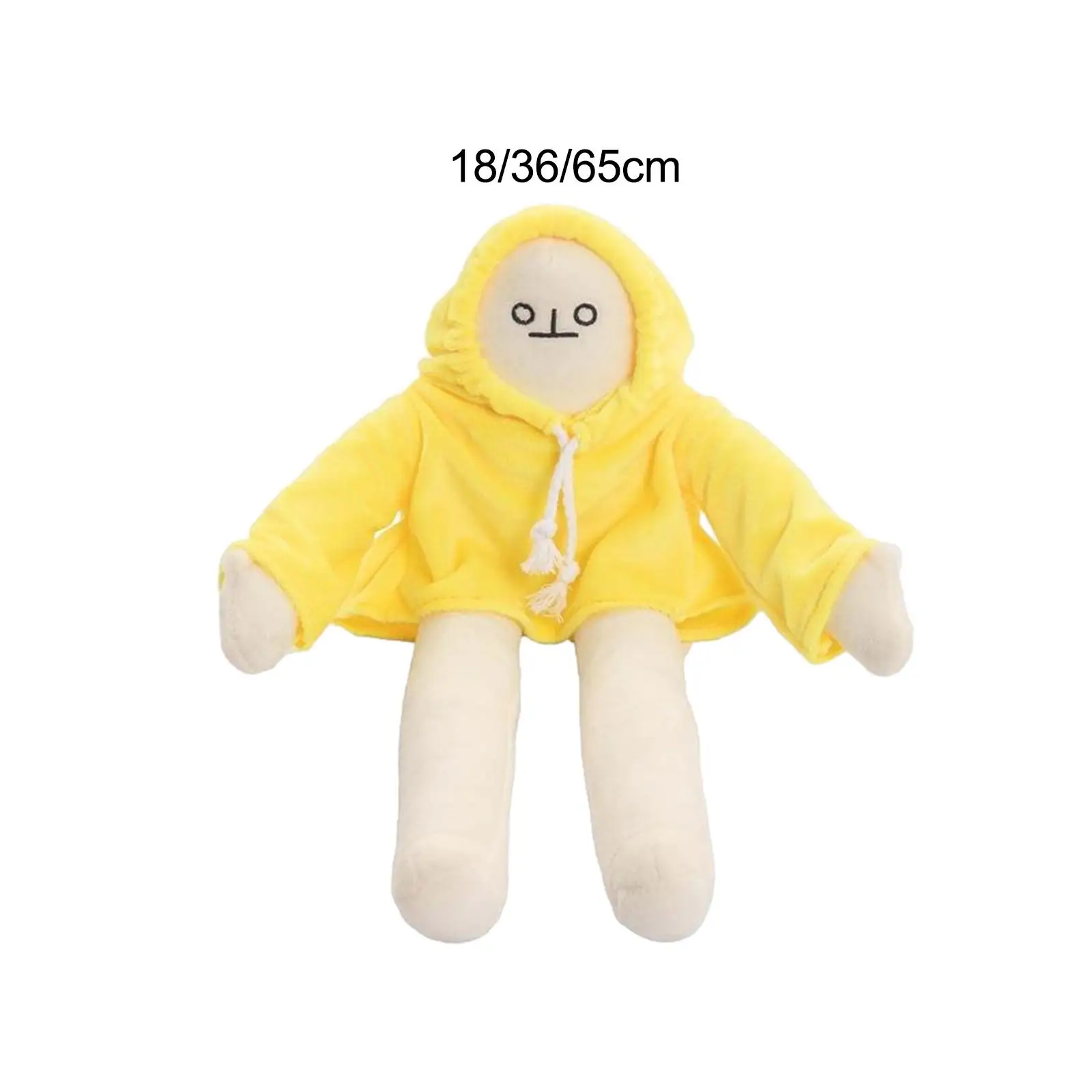 Plush Toy Yellow Changeable Gift Creative Funny Weird Doll