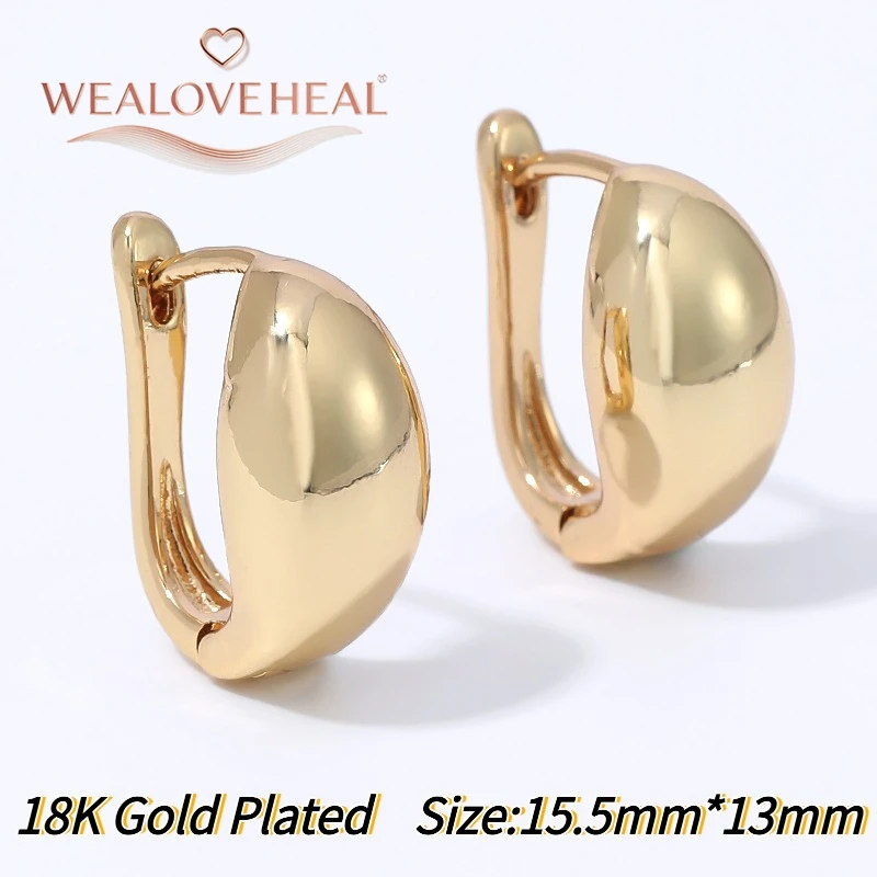 18K vergoldete Tropfenförmige Huggie-Ohrringe für Frauen, minimalistische Wassertropfen-Creolen, modischer Alltagsschmuck, Geschenk zum Valentinstag oder Geburtstag – Detail 21