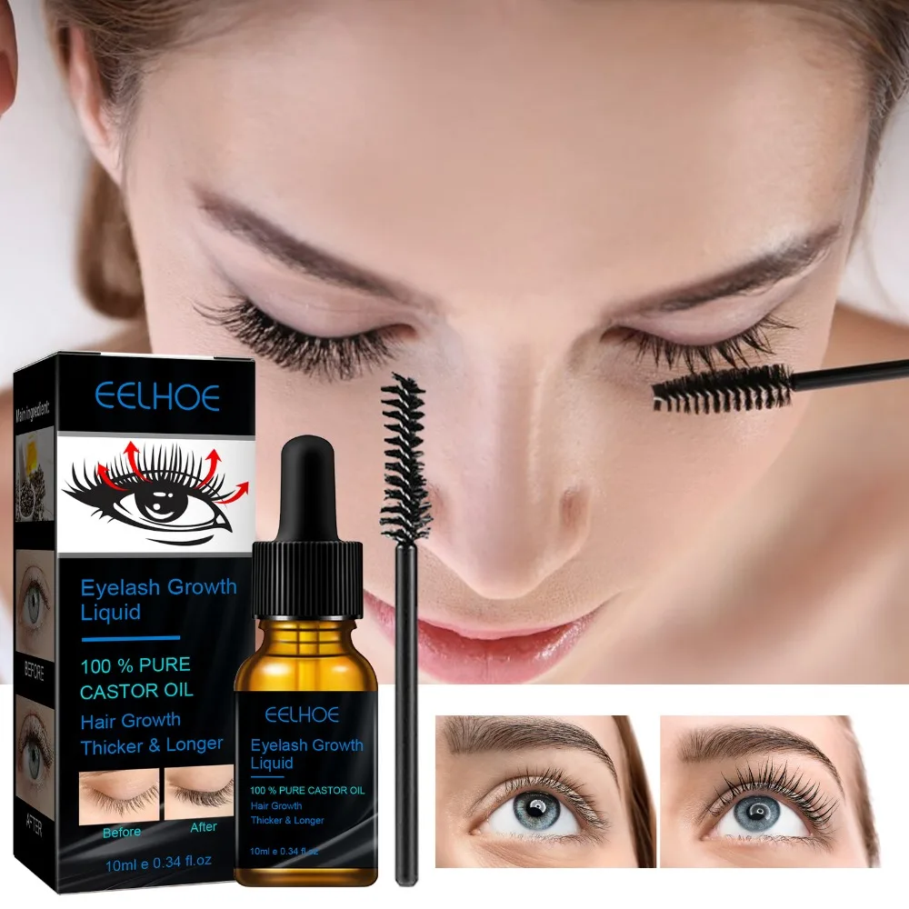 Eyelash Growth Serum 7Days Fast Growth Natural Thick Eyelashes Slender Curly Black Beautiful And Traceless Eyelash Enhancer Care