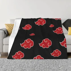 Black and Red Cloud Throw Blanket Decorative Bed Blankets Sofa Blanket Luxury Thicken Blanket