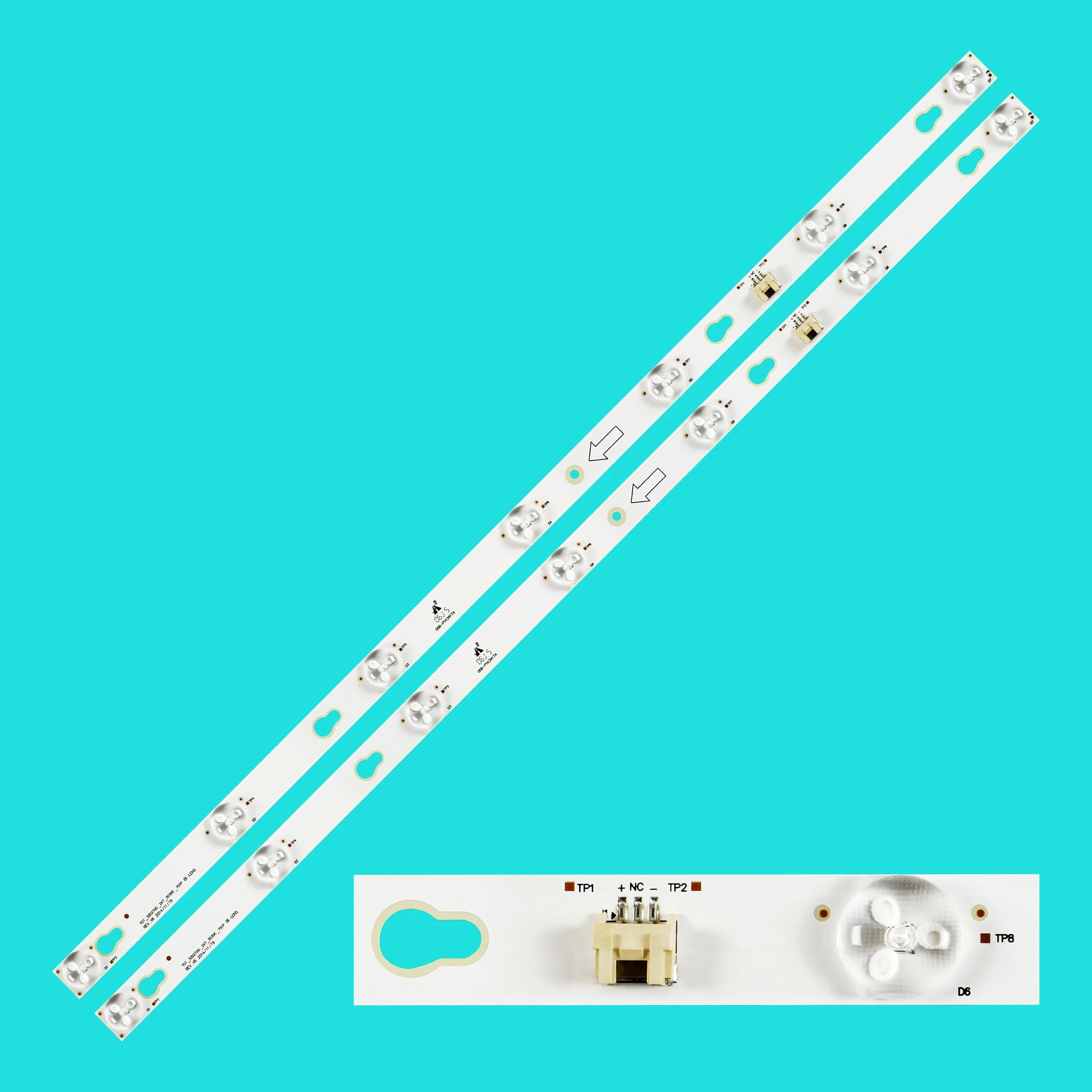 

LED Backlight Strip For 32HR330M07A2 V2 TOT_32D2700_2X7_3030C_7S1P 4C-LB3207-HQ1 H32B7300C 32D2700 32S3750 32S3800 32HA3204