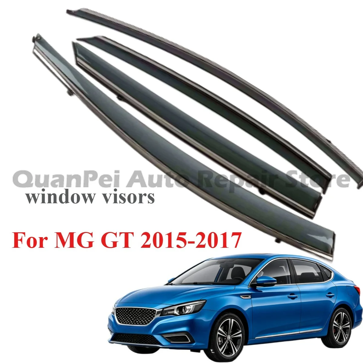 Classic smoke visors For MG GT 2015-2017,wear resistant good fit,suitable for daily car exterior modification