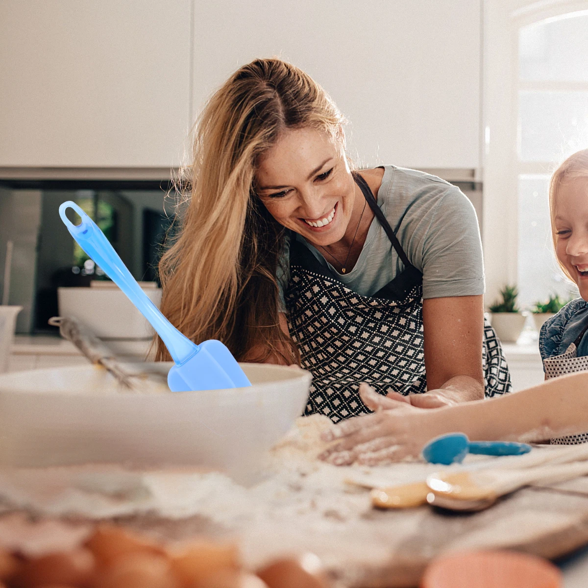 

3pcs Silicone Spatula Set Food Grade Approved Heat Resistant 450°F Non-Stick Dishwasher Safe For Baking Cooking Scraping