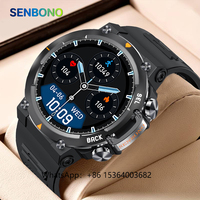 TJXL-SENBONO MAX18 Round Hot Sports Smartwatch Men AMOLED Big Screen Answer Calls Long Standby Women Men Smart Watch for IOS And