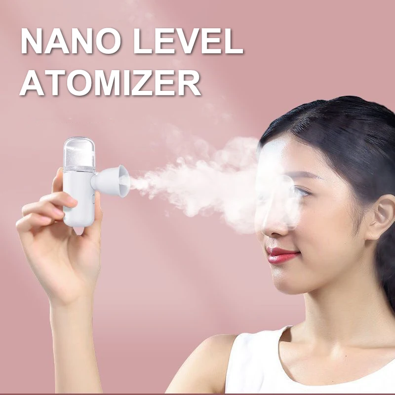 Nano Spray Eye Massage Instrument Facial Sprayer Humidifier USB Nebulizer Face Steamer Moisturizing Beauty Health Skin Care Tool