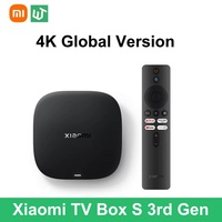 Xiaomi Mi TV Box S 3rd Gen Global Version 4K UHD Wifi 6 Bluetooth 5.2 2GB 32GB Google TV Google Assistant Smart Media Control