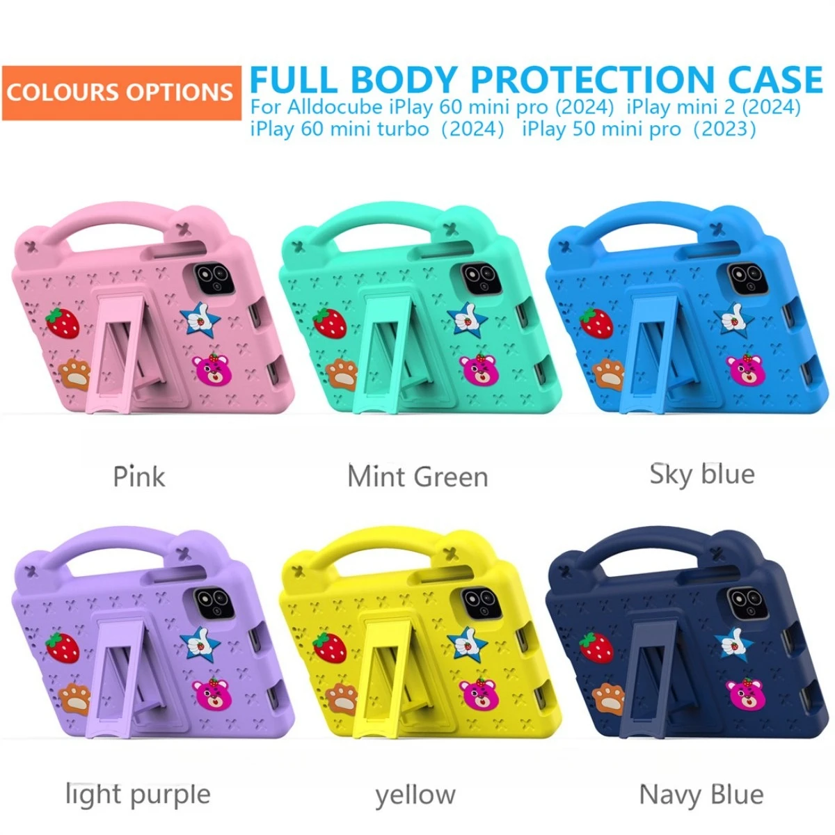 

Cover for Alldocube IPlay 60 Mini Pro / Mini 2/ Mini Turbo（2024）/50 Mini Pro（2023）8.4"/ ITEL Vista TAB 10mini 8.0" Tablet Case
