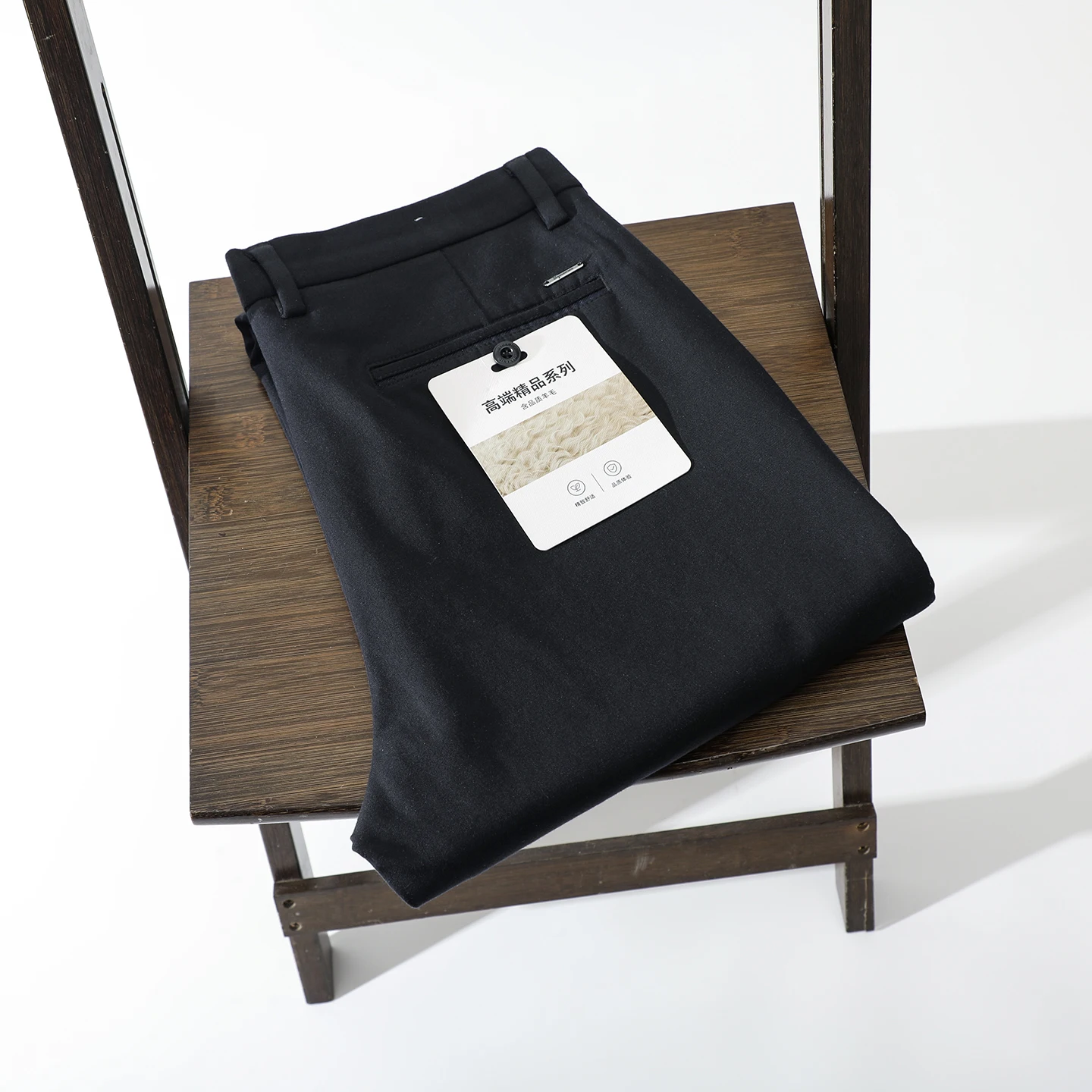 

High-End Wool Series Men's Busin Casual Pants Straight Leg Commuter Trousers Comfortable Fit Daily Wear Winter Faion