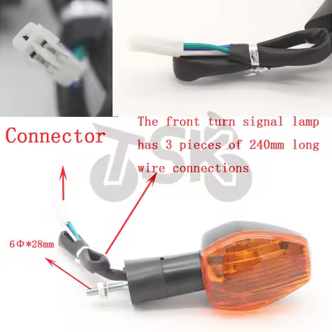 For Honda CB 400 CB400 CBR 125R 900RR 1100XX RVT1000R RC51 VTR1000 SP-1 VTEC III Front Turn Lamp CE certification