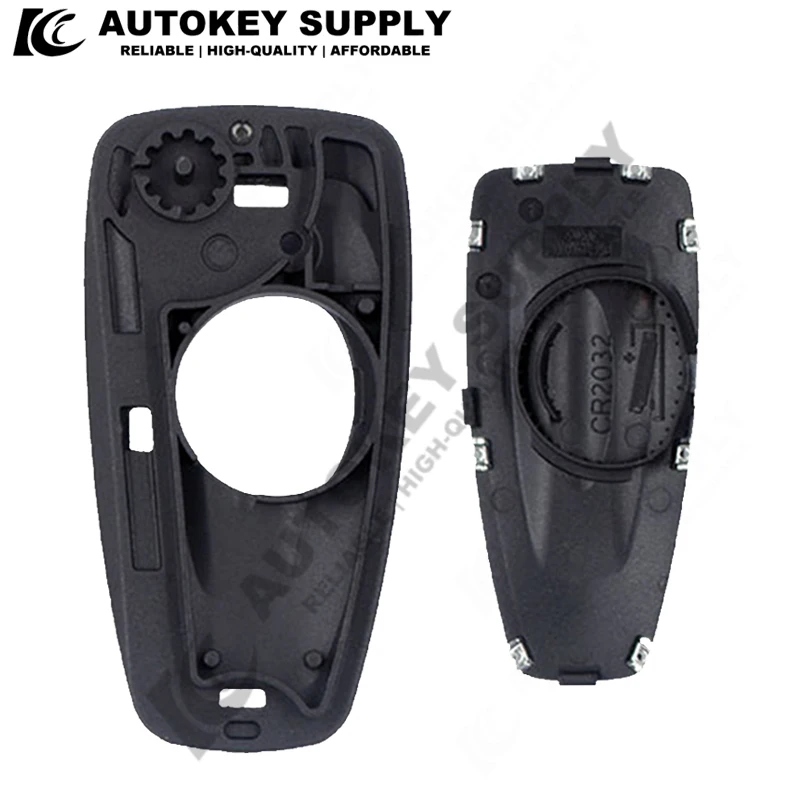 AutokeySupply AKFDF109 3 Buttons Flip Key Folding Car Remote Key Shell For Ford Focus Mk1 Mondeo