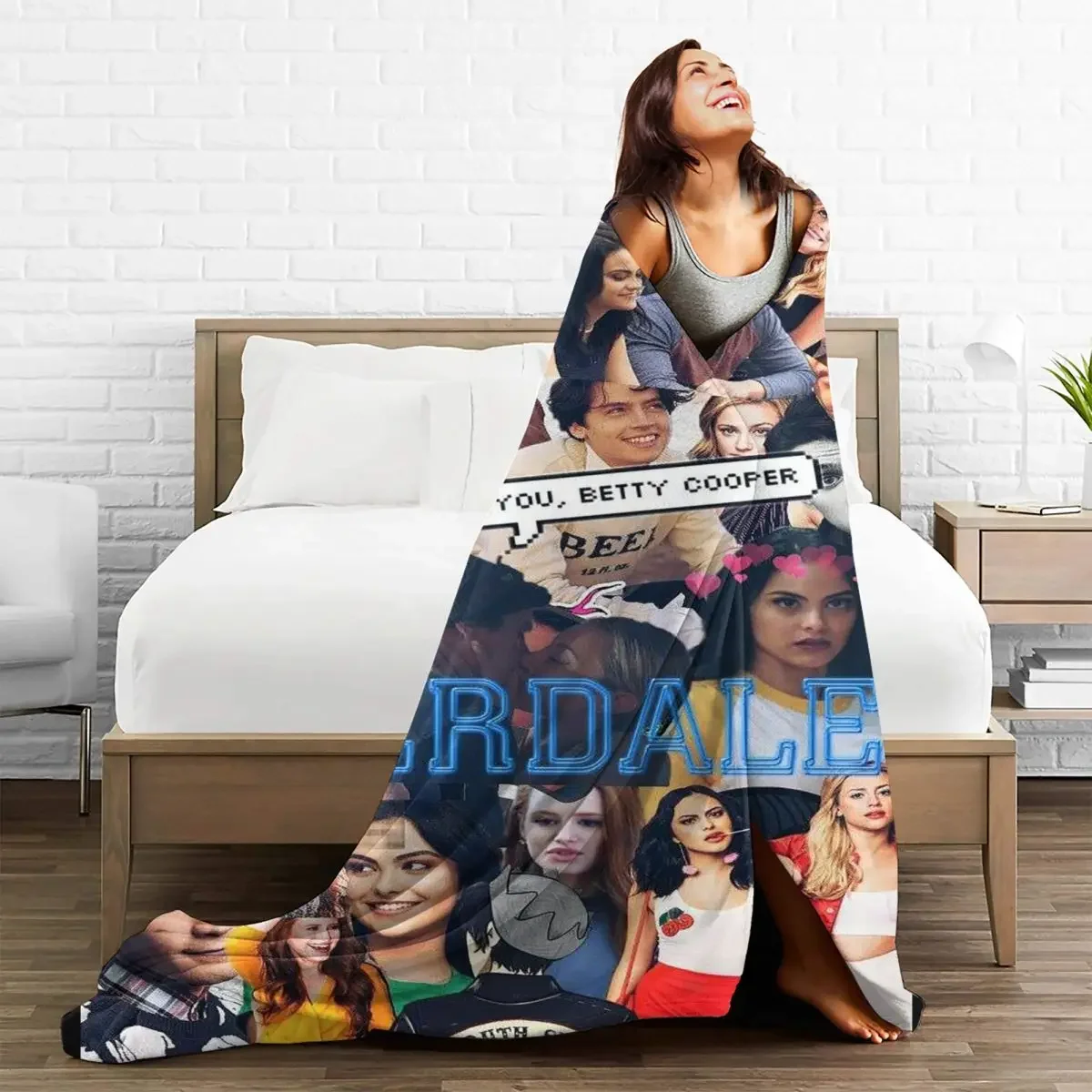 

Baby Blankets Riverdale Plaid TV Drama Velvet Autumn/Winter Vintage Art Gift Lightweight Portable Throw for Home Couch Quilt