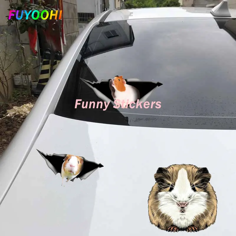 

FUYOOHI Play Stickers for Guinea Pig Capybara Cartoon Vinyl Stickers Truck Laptop Decoration Anti Scratch PVC Decals